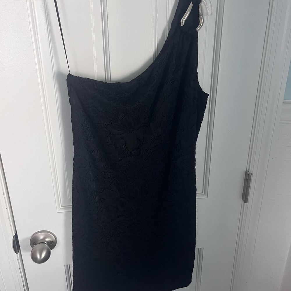 Princess Polly Black One Shoulder Bodycon Mini Dress
